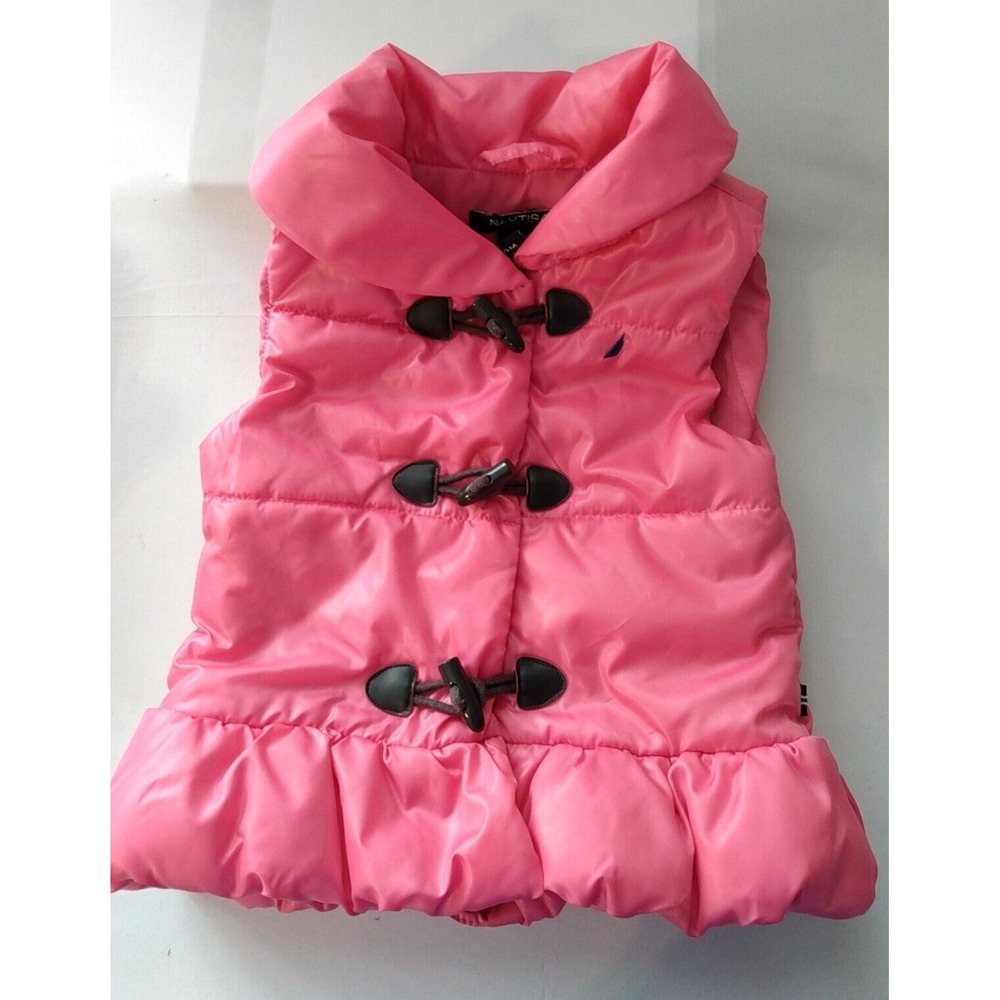 Nautica Puffer Vest SIZE 24 months Pink Excellent condition, CUTE!